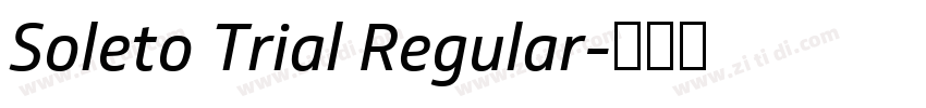 Soleto Trial Regular字体转换